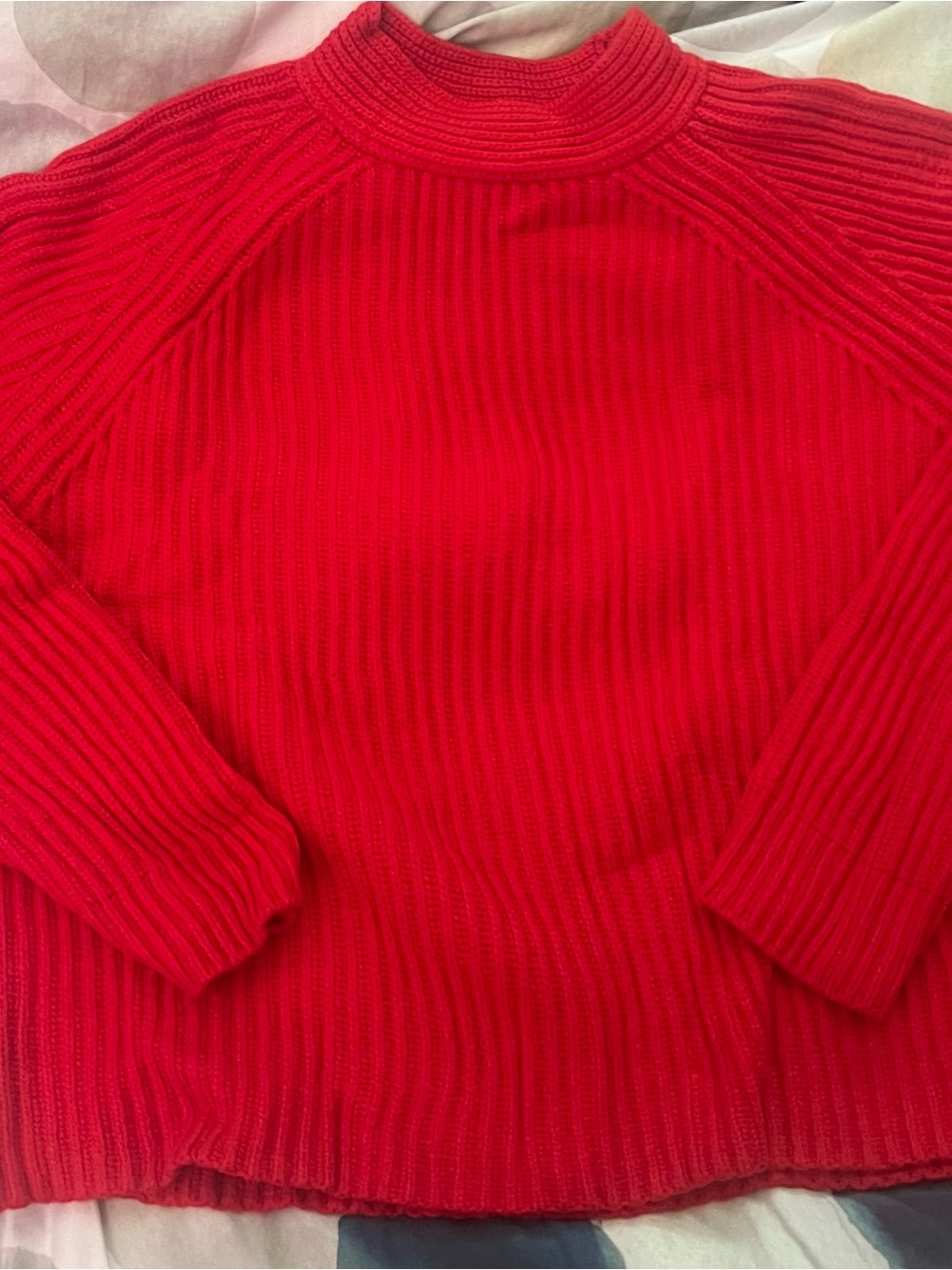 Banana Republic Red Ribbed Sweater